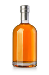 whiskey bottle isolated on white