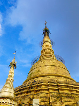Botahtaung Pagoda, Burma Stock Photo