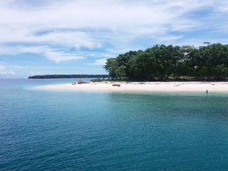 Yarsun island. The island is located in the papua - indonesia