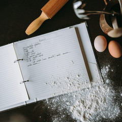 flour, eggs and cock book
