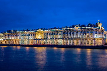 Fototapeta na wymiar St. Petersburg, Russia, Facade of the Winter Palace, Hermitage House