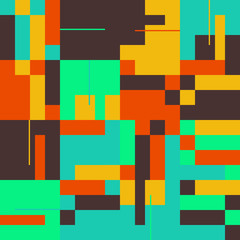 Repetitive Abstract Vector Pattern Design