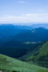 Fototapeta premium view of mountains