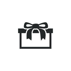 gift box icon template color editable. box symbol vector sign isolated on white background illustration for graphic and web design.