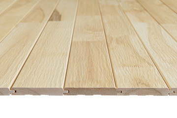 Wooden dark connected boards angled top view