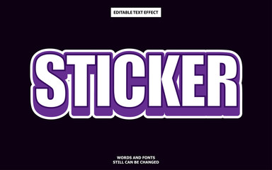 Obraz premium sticker text effect