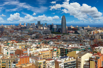 Obraz premium Barcelona cityscape and skyline