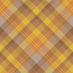 Seamless pattern in great creative yellow, brown, grey and orange colors for plaid, fabric, textile, clothes, tablecloth and other things. Vector image. 2