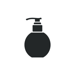 liquid soap dispenser pump plastic icon template color editable. bottle spray symbol vector sign isolated on white background illustration for graphic and web design.