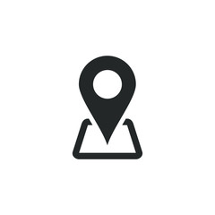 Location pin icon template color editable. Location pin symbol vector sign isolated on white background illustration for graphic and web design.