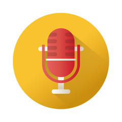 microphone sound block style icon