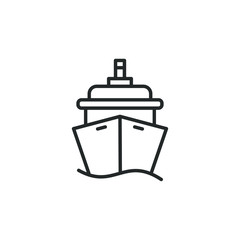 Ships icon template color editable. boat symbol vector sign isolated on white background illustration for graphic and web design.