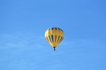 Yellow hot air balloon