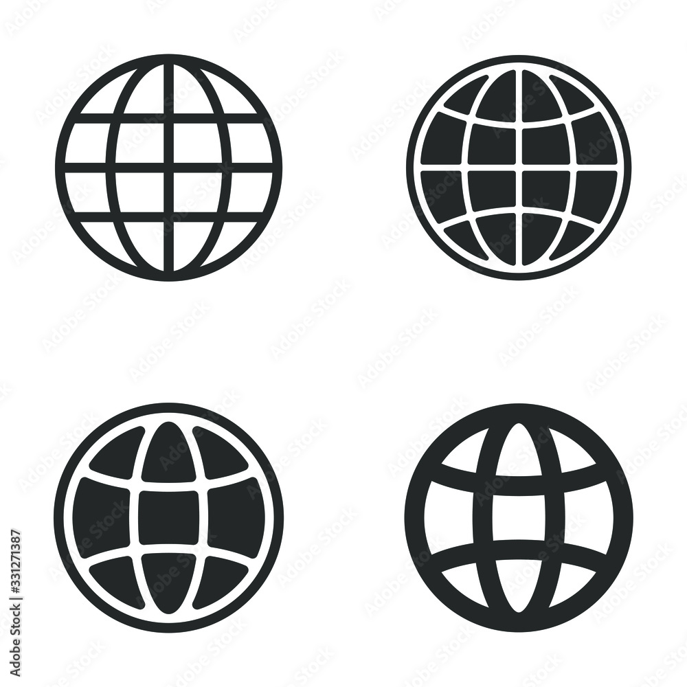 Poster Go to web icon template color editable. website symbol vector sign isolated on white background illustration for graphic and web design.