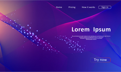 Landing page for a website