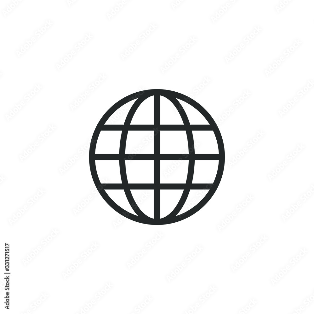Poster Go to web icon template color editable. website symbol vector sign isolated on white background illustration for graphic and web design.
