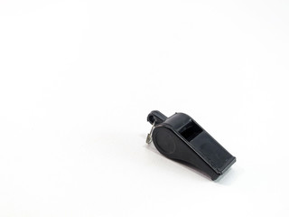 Black whistle is a white background.