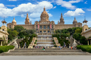 Fototapeta na wymiar National Palace of Catalonia in Barcelona, Spain