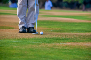 Obraz premium African golf player