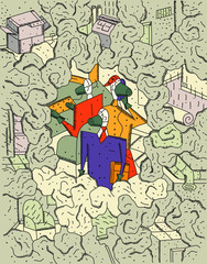 Coronavirus - COVID-19 Mask - Gas Mask - On Disease, Flu, Quarantine, Fog, Smoke