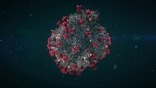 Coronavirus covid 19 cell disintegration. Cell destroy