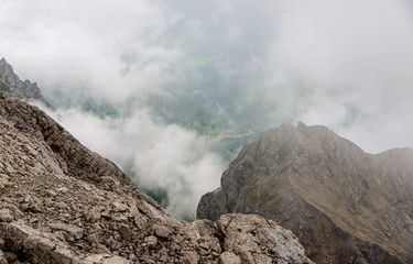 Fototapeta na wymiar Europe Austria Tirol Dachstein glacier Central alps 3000 meters high