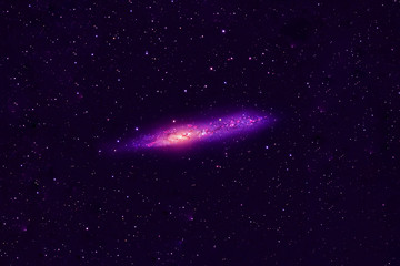 Fototapeta na wymiar Beautiful pink cosmic nebula in deep space. Elements of this image were furnished by NASA.