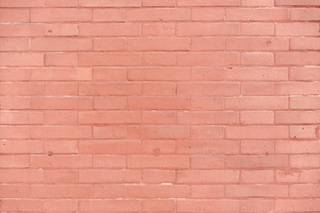 Background of red brick wall pattern texture.