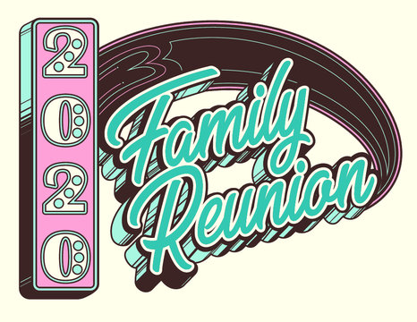 2020 Family Reunion t-shirt design template