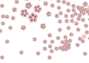 Floral  background abstract  flowers pattern blooming vector  pale basic vector shapes 