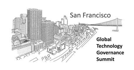 Fototapeta premium Global technology governsnce summit san francisco.