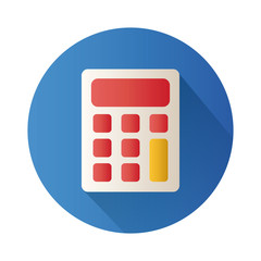 calculator math block style icon