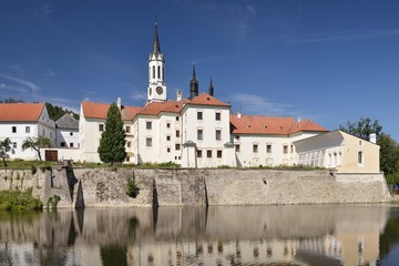 Fototapeta na wymiar Monastery in Vyšší Brod, Southern Bohemia, Czech republic, August 2019