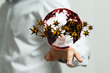 epidemic coronavirus 2019-nCoV, Novel Coronavirus Alert outbreak . Virus Covid 19-NCP. Spread of...