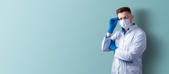 Young doctor against new Coronavirus 2019-nCoV