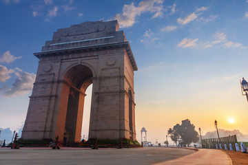 Fototapeta na wymiar India Gate, wonderful place of interest in New Delhi