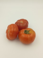fresh tomato isolated on white background