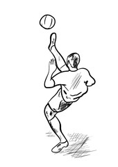 silhouette of man with ball