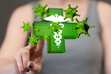 epidemic coronavirus digital 3d flu