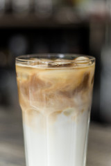 a fascinating process of making coffee. the barista knows a lot about this.