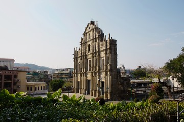 Different perspective of the St.Paul's ruins at Macau