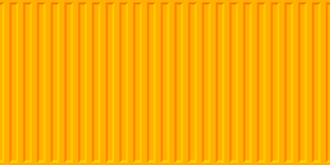 Yellow cargo container. Surface texture and background of sea container