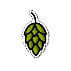 hops doodle icon, vector illustration