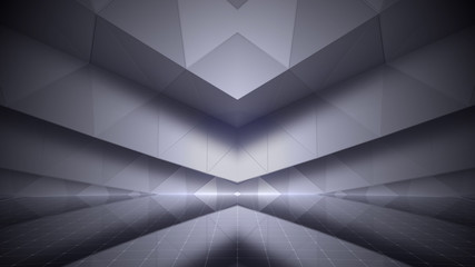 Simple Design Geometric Stage Theater business 3D illustration background.