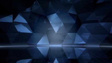 Obraz premium Simple Design Geometric Stage Theater business 3D illustration background.