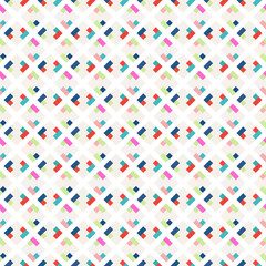 Colorful seamless pattern, diagonally orientated tiles.