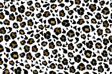 Leopard seamless pattern in vector, print