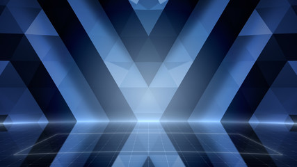 Fototapeta premium Simple Design Geometric Stage Theater business 3D illustration background.