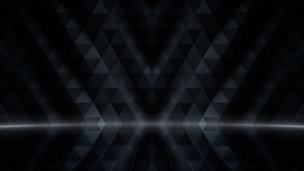 Fototapeta premium Simple Design Geometric Stage Theater business 3D illustration background.