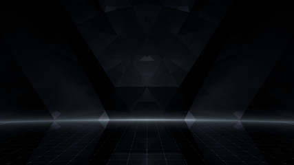Obraz premium Simple Design Geometric Stage Theater business 3D illustration background.